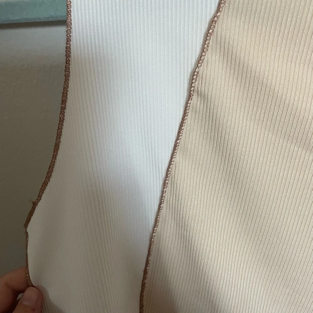 Neutral Patchwork Top - Picture 2 of 3